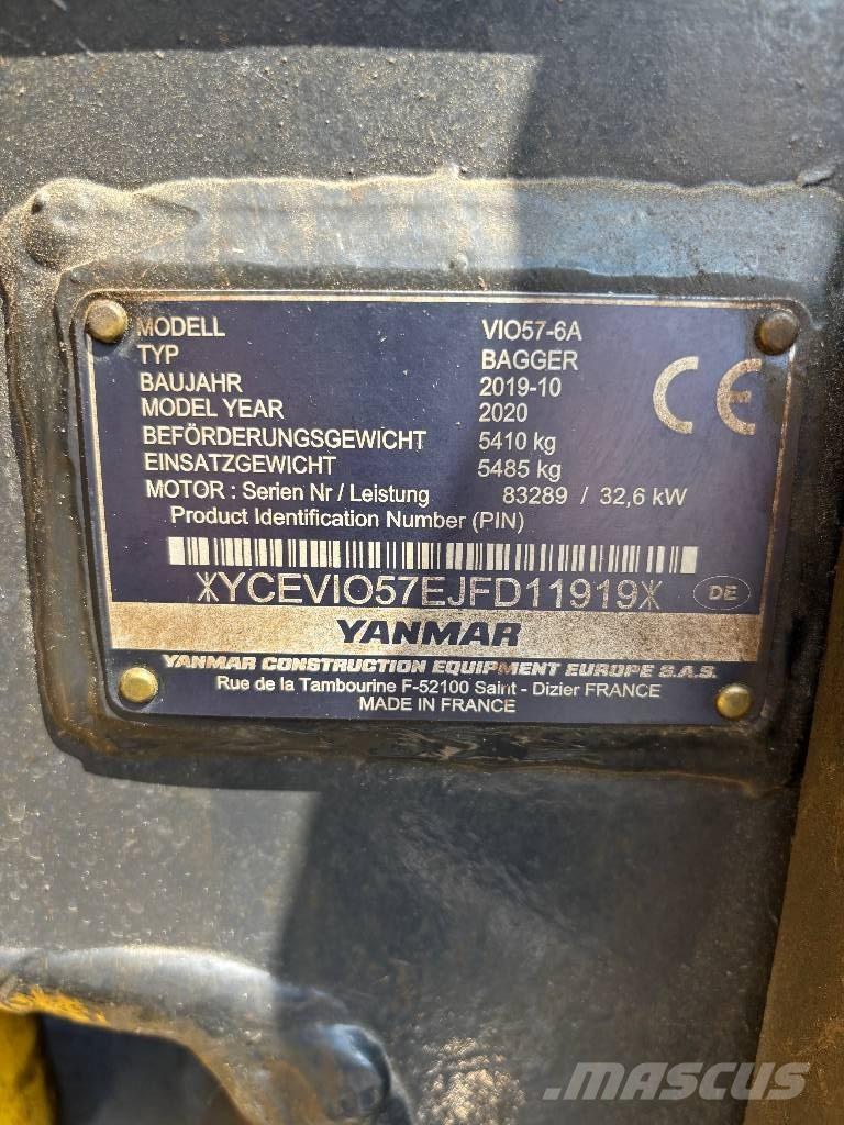 Yanmar Vio 57 Minikoparki