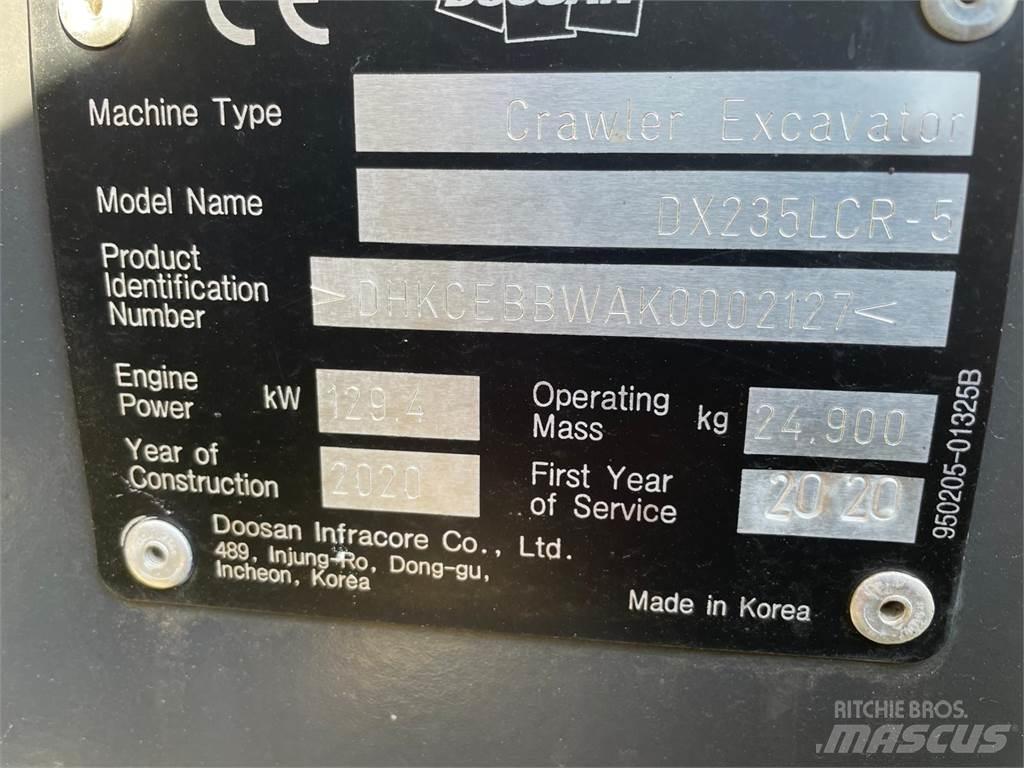 Doosan DX235 LRC Koparki gąsienicowe