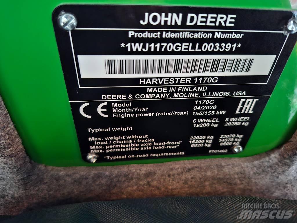 John Deere 1170G Harwestery