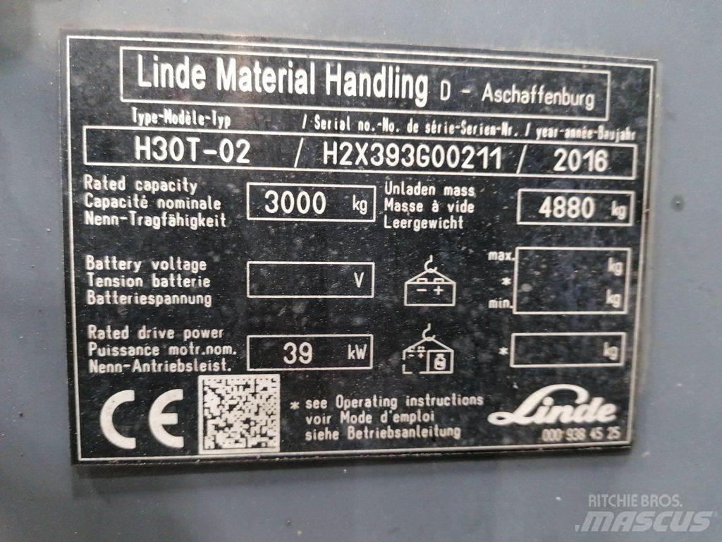 Linde H30T-02 Wózki LPG