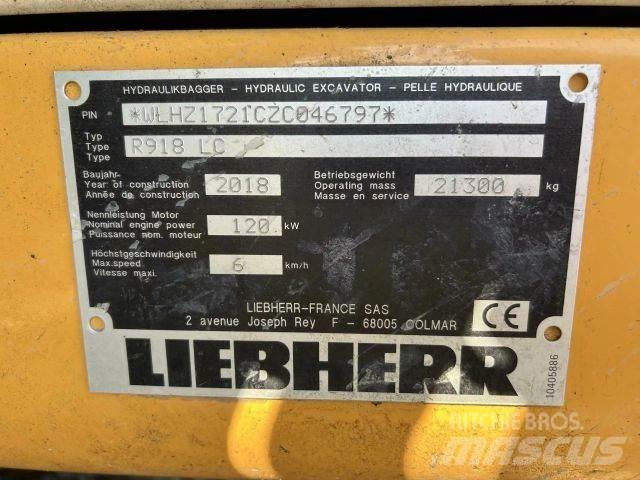 Liebherr R918 LC Koparki gąsienicowe