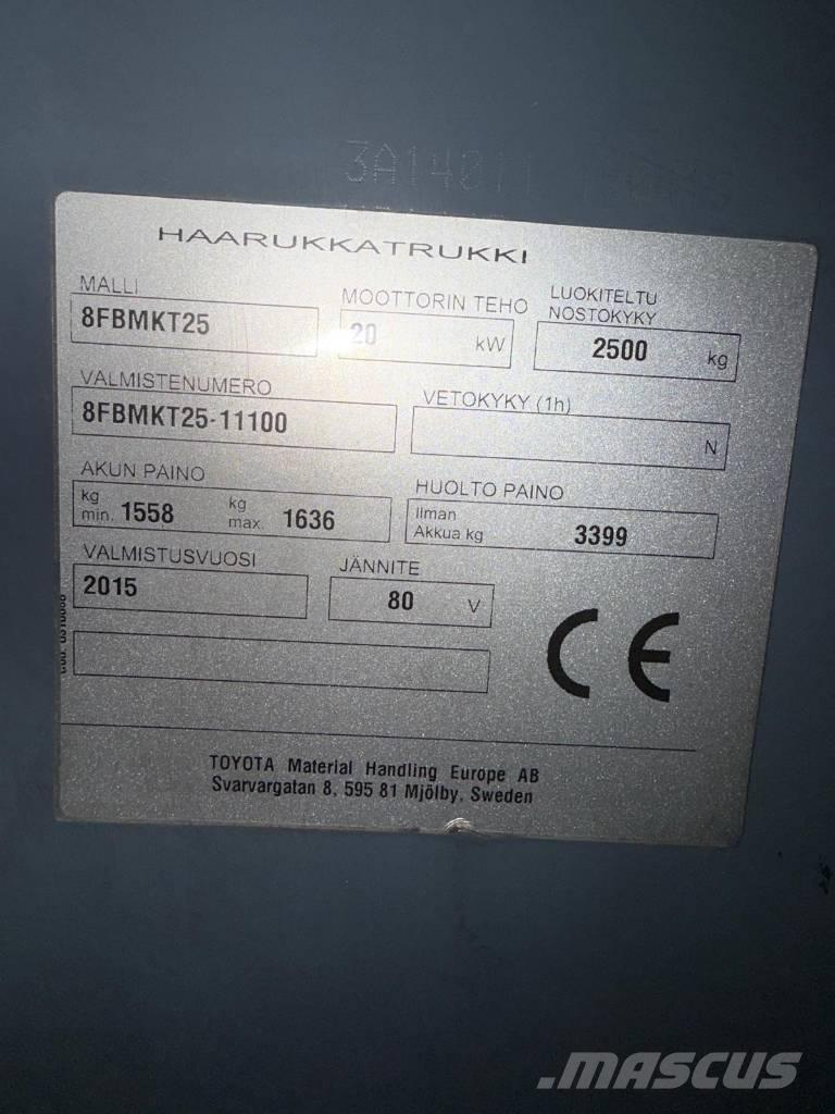 Toyota 8 FBMKT 25 Wózki elektryczne