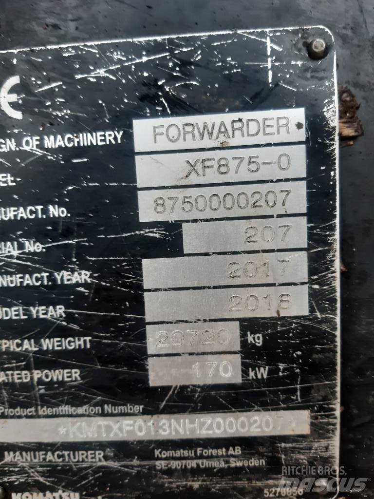 Komatsu 875 Forwardery