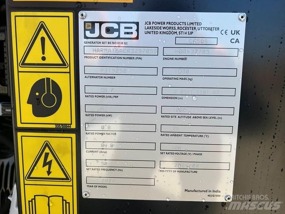 JCB G65QS Agregaty prądotwórcze Diesla