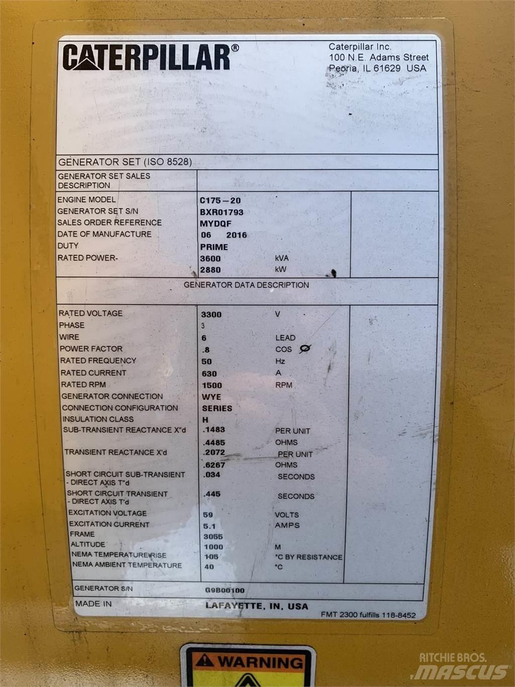 CAT SR5 Agregaty prądotwórcze inne