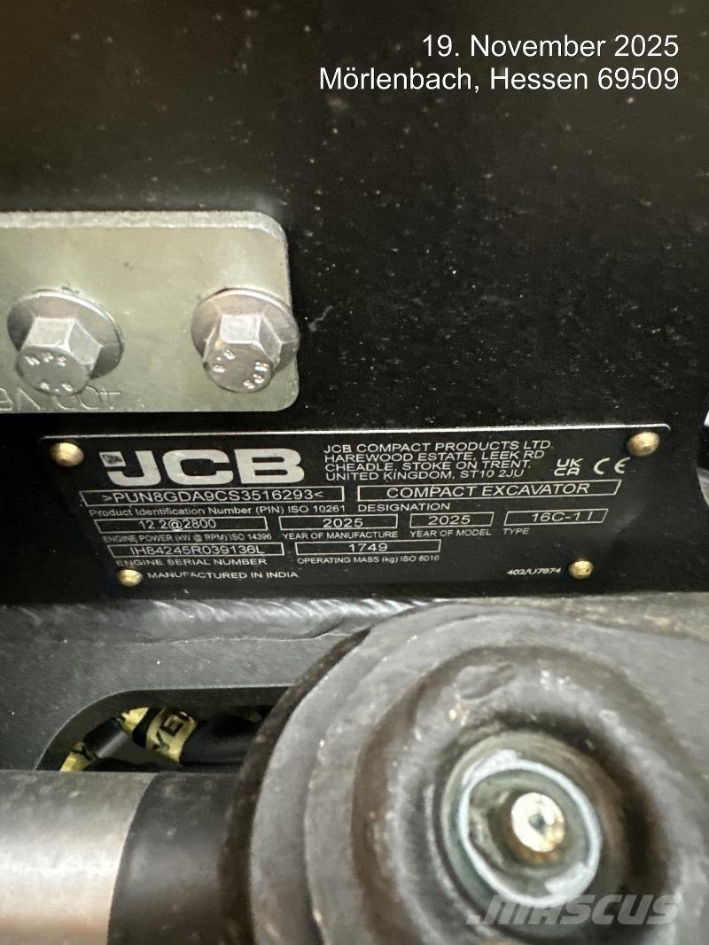 JCB 16C-1 Minikoparki