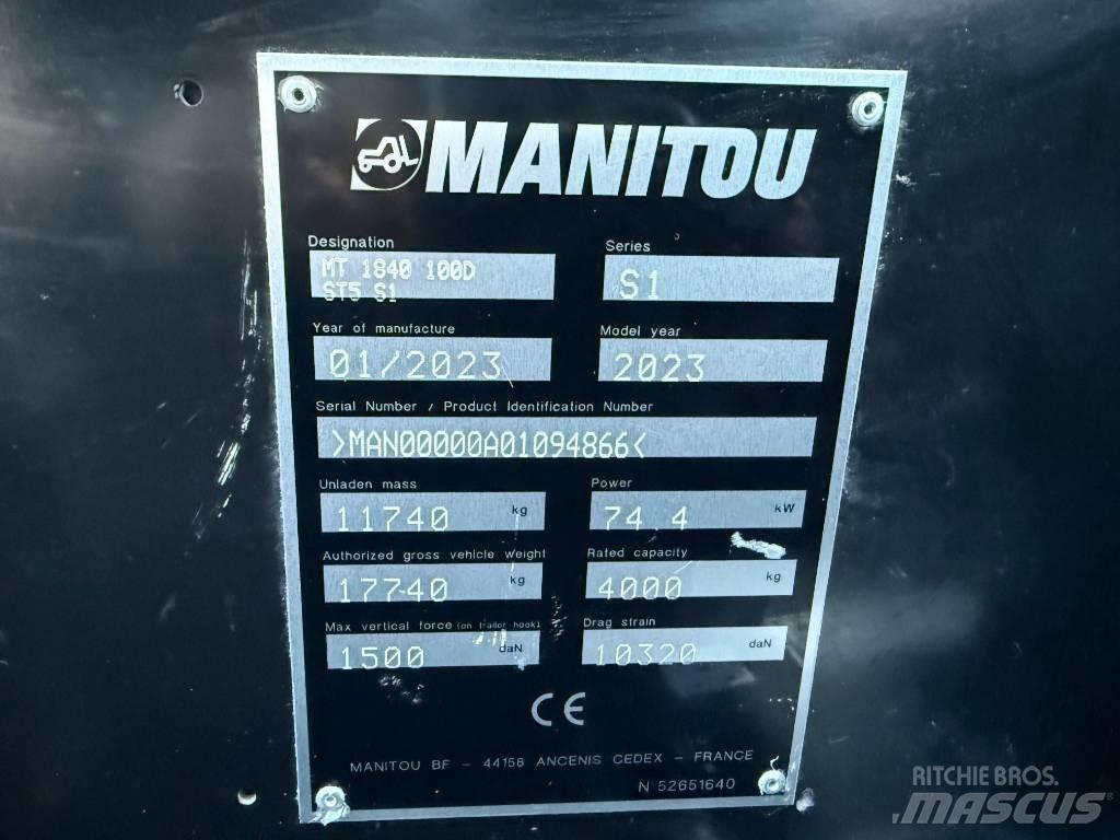 Manitou MT 1840 Ładowarki teleskopowe
