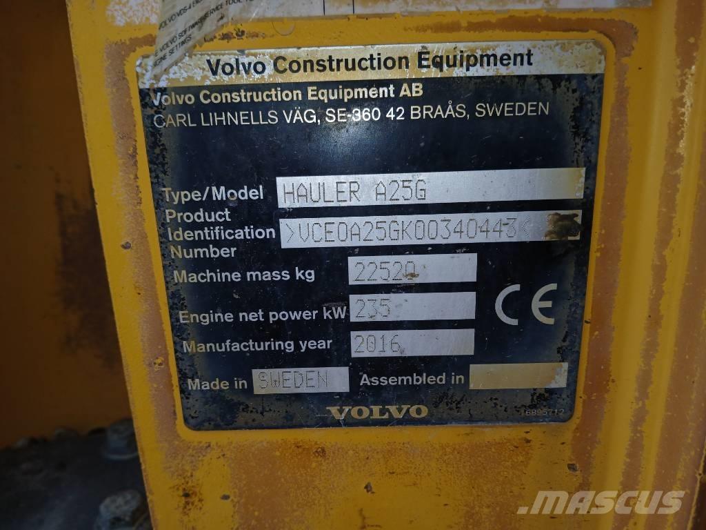 Volvo A 25 G Wozidła przegubowe