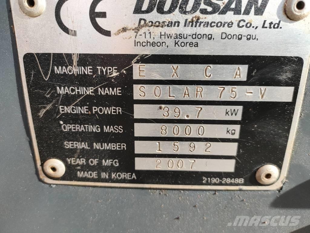 Daewoo Solar 75 Midikoparki  7t - 12t