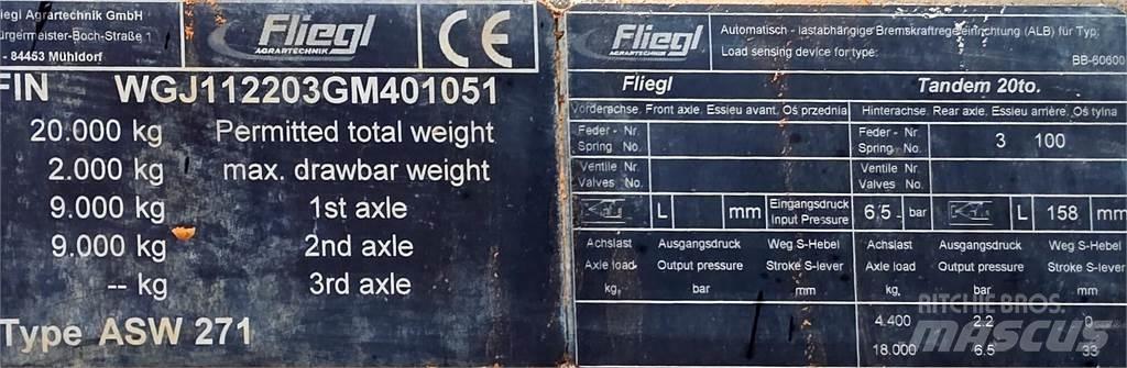 Fliegl Gigant ASW 271 Przyczepy wywrotki