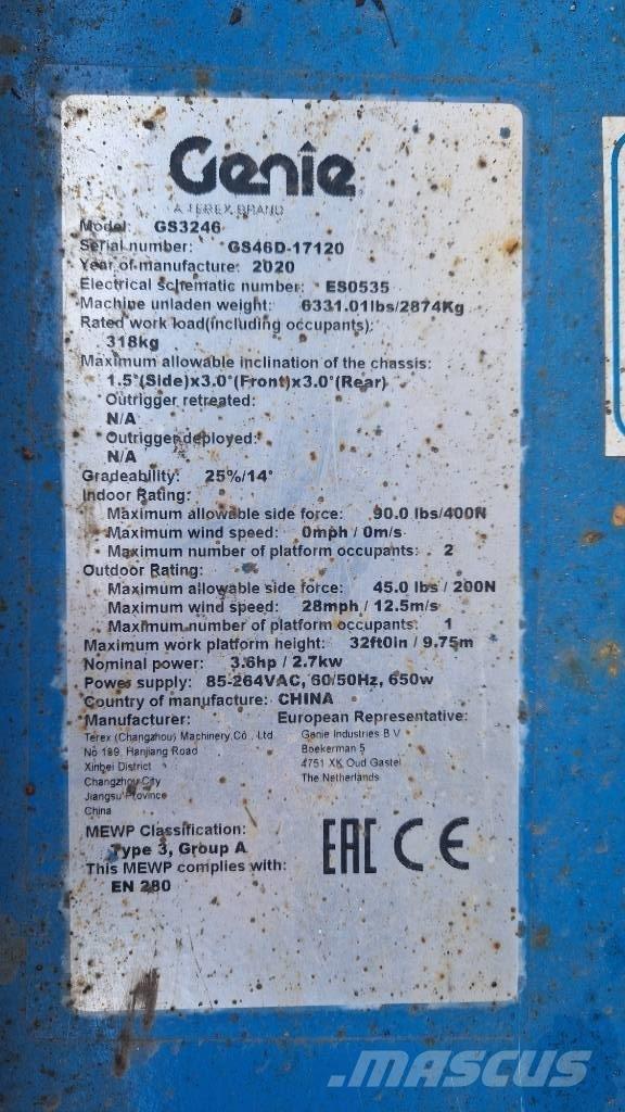 Genie GS 3246 Podnośniki nożycowe