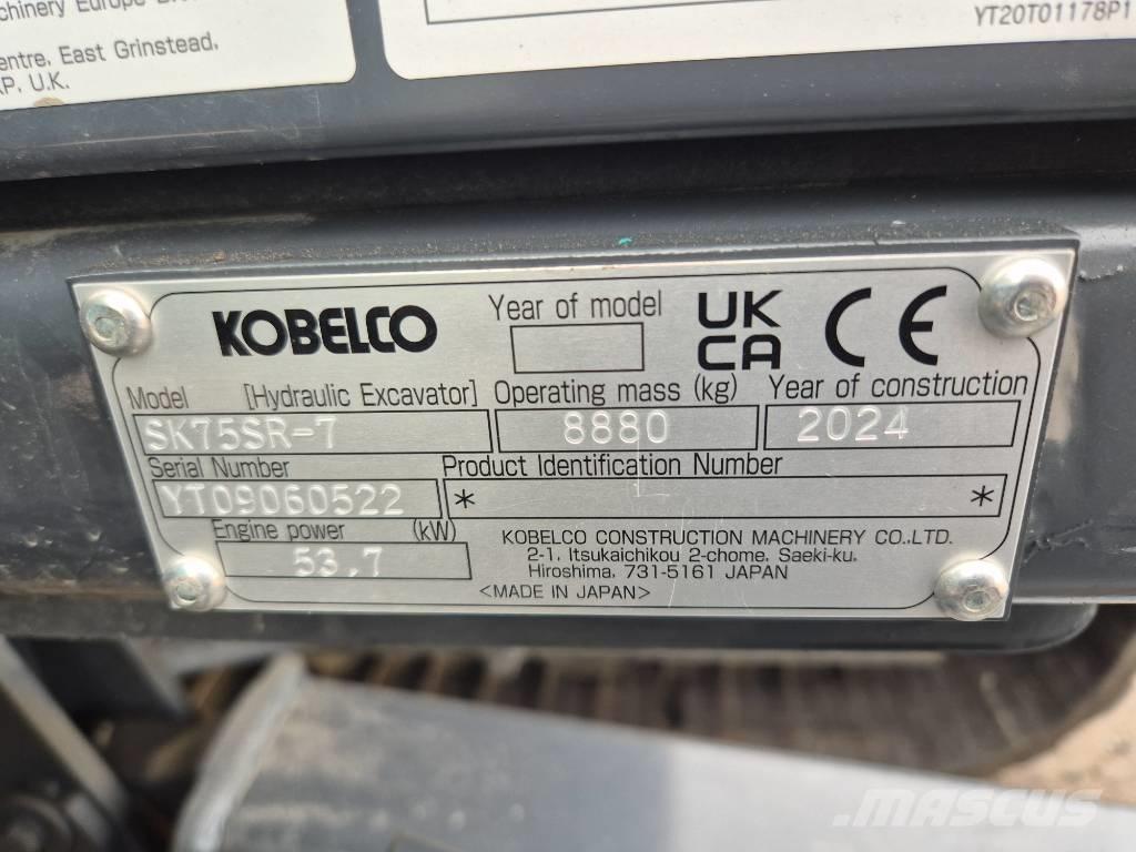 Kobelco SK75SR-7 Midikoparki  7t - 12t