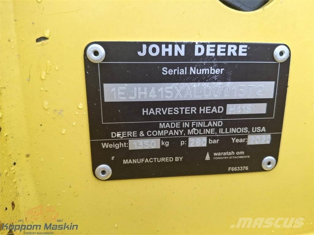 John Deere H415hd Głowice do harwesterów