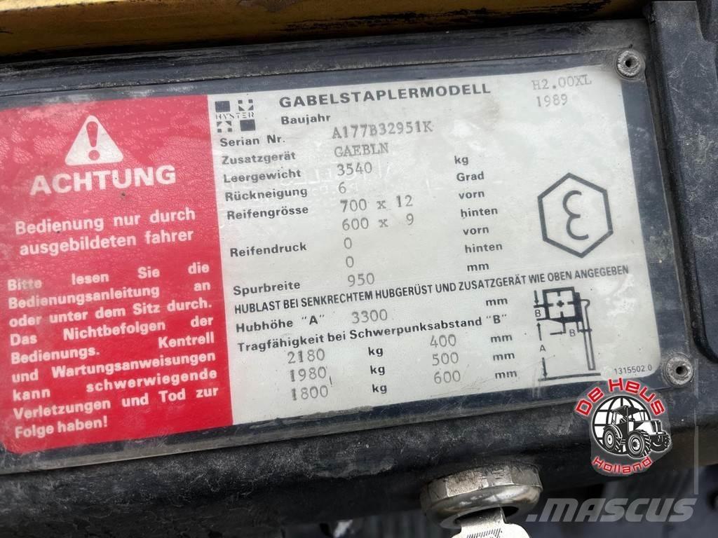 Hyster H2.00XL Wózki widłowe inne