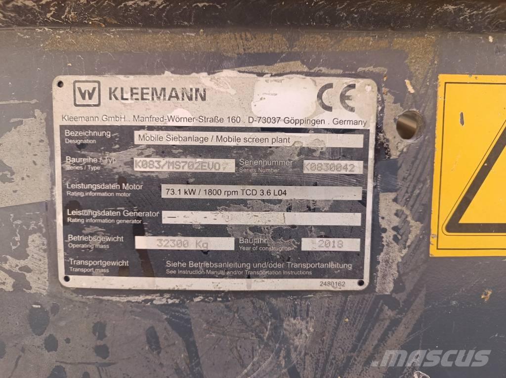 Kleemann MS 702 Evo Przesiewacze mobilne