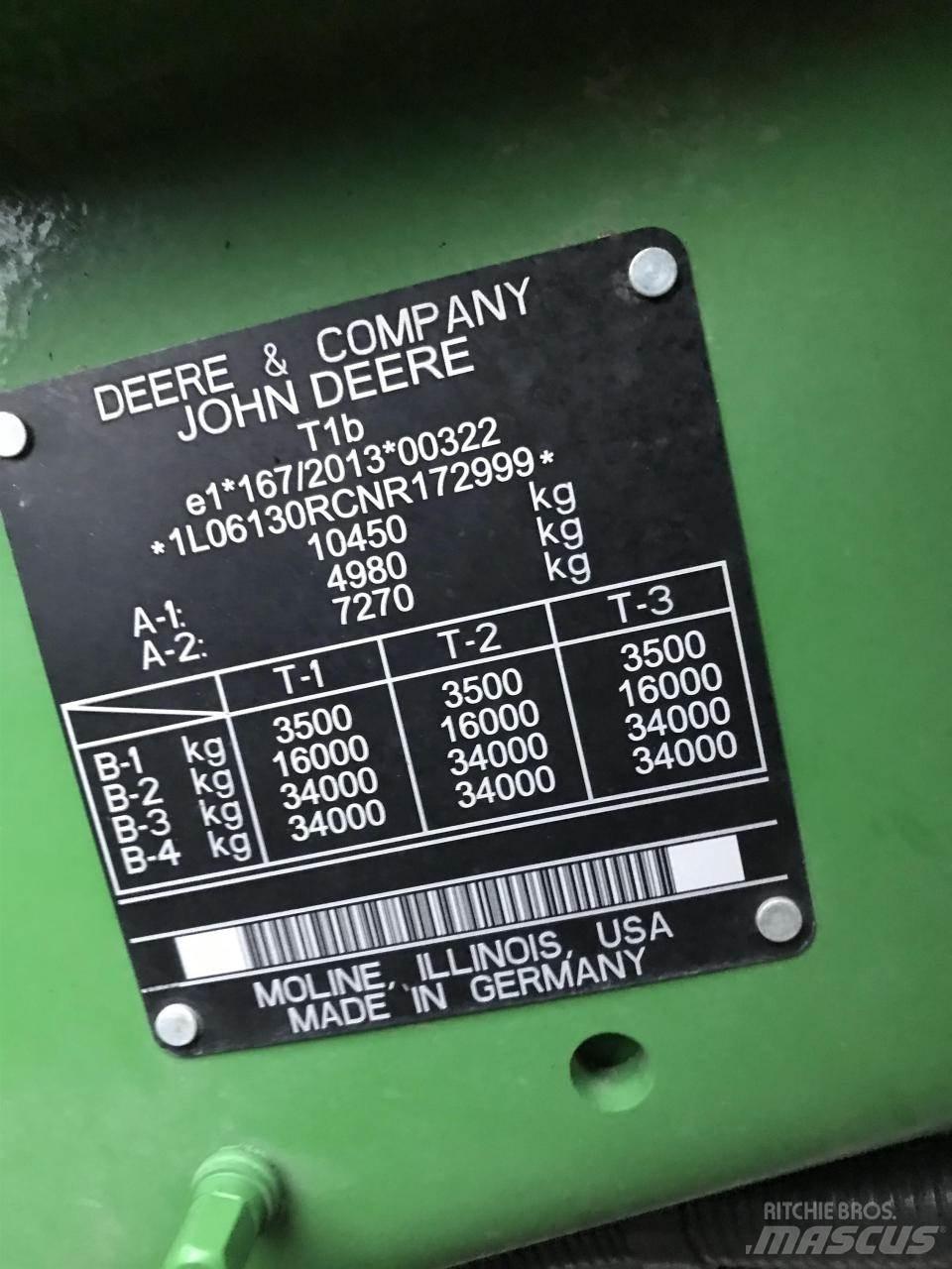 John Deere 6R 130 Ciągniki rolnicze