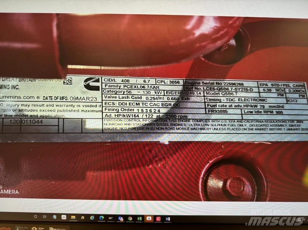 Cummins QSB6.7C-T4 Maszyny budowlane - Inne