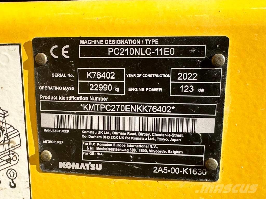 Komatsu PC 210 NLC Koparki gąsienicowe