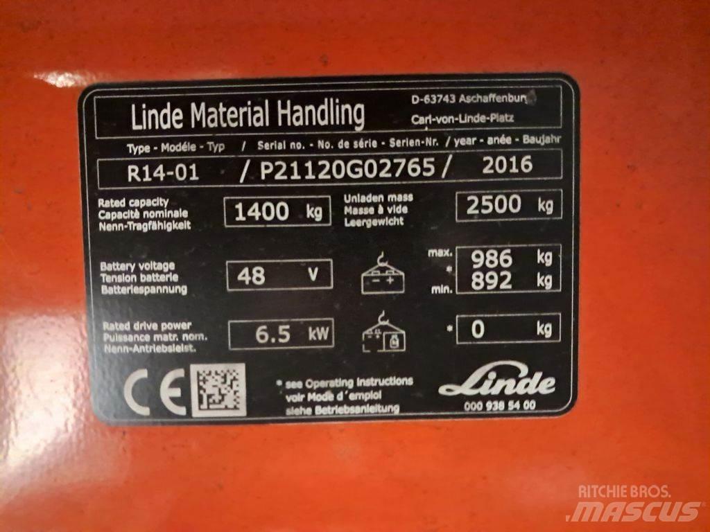 Linde R14-01 Wózki widłowe wysokiego składowania