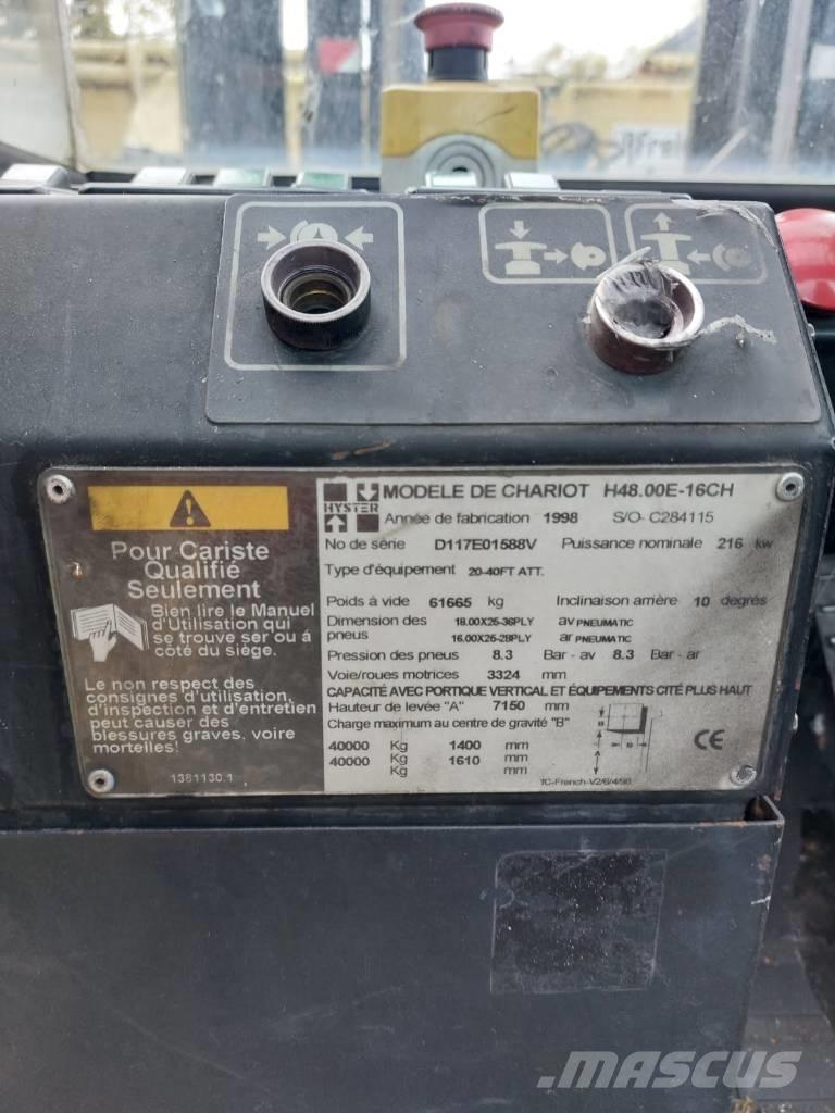 Hyster 48.00 E 16-CH Wozy do składowania i transportu kontenerów