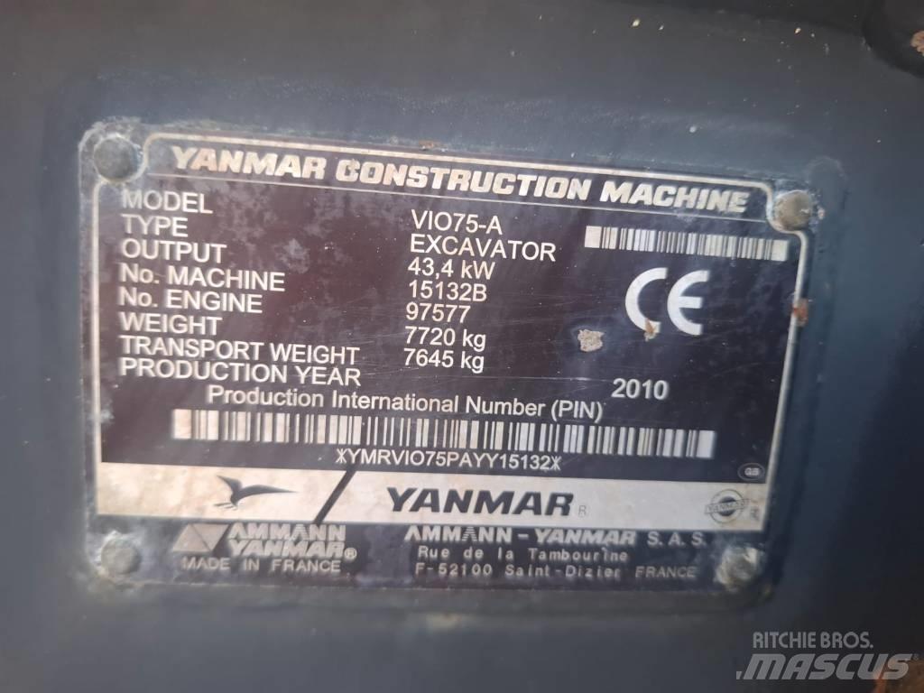 Yanmar Vio 75 A Midikoparki  7t - 12t
