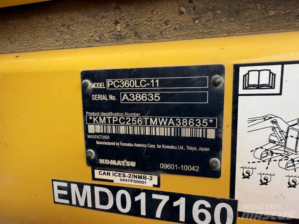 Komatsu PC360LC-11 Koparki gąsienicowe