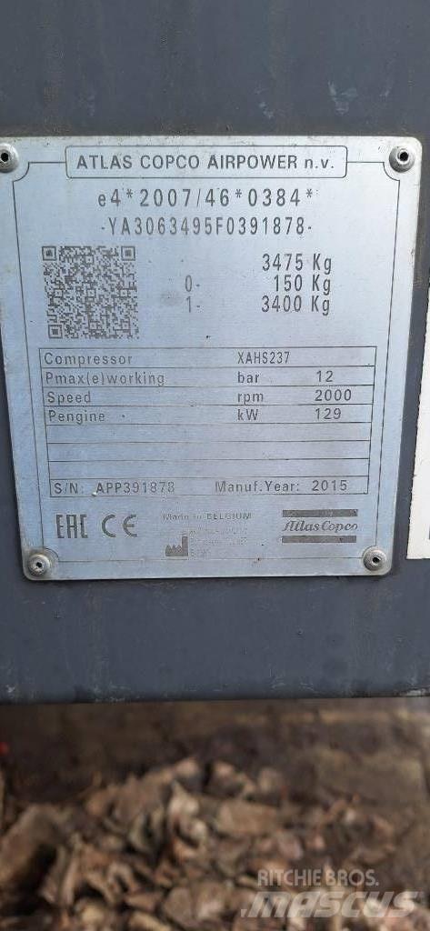 Atlas Copco XAHS237 Kompresory