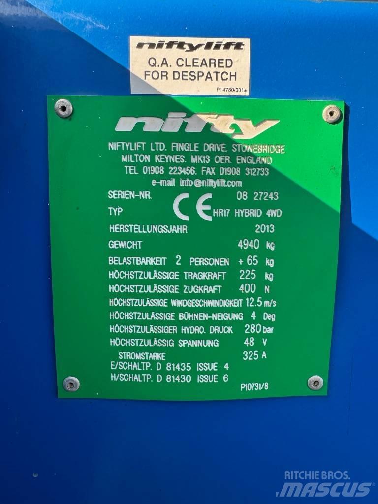 Niftylift HR 17 D E Podnośniki przegubowe