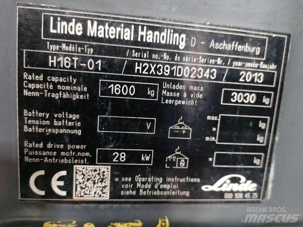 Linde H16T-01 Wózki LPG