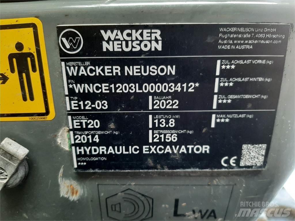 Wacker Neuson ET20 Koparki gąsienicowe