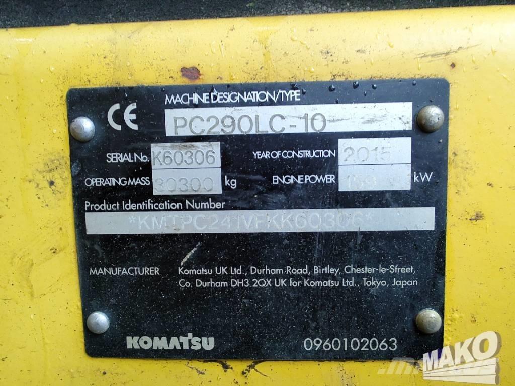 Komatsu PC 290 LC-10 Koparki gąsienicowe
