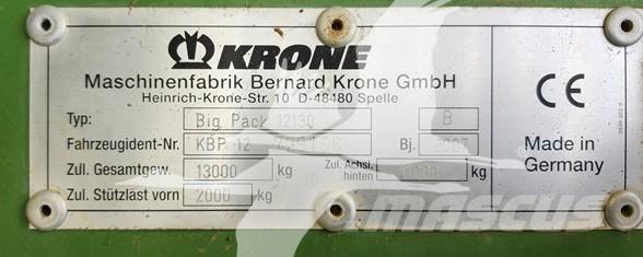 Krone BP12130 Prasy kostkujące