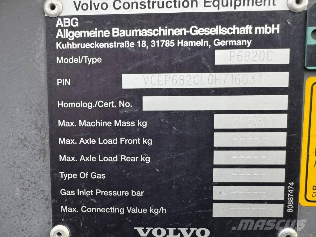 Volvo P 6820 C Rozściełacze do asfaltu
