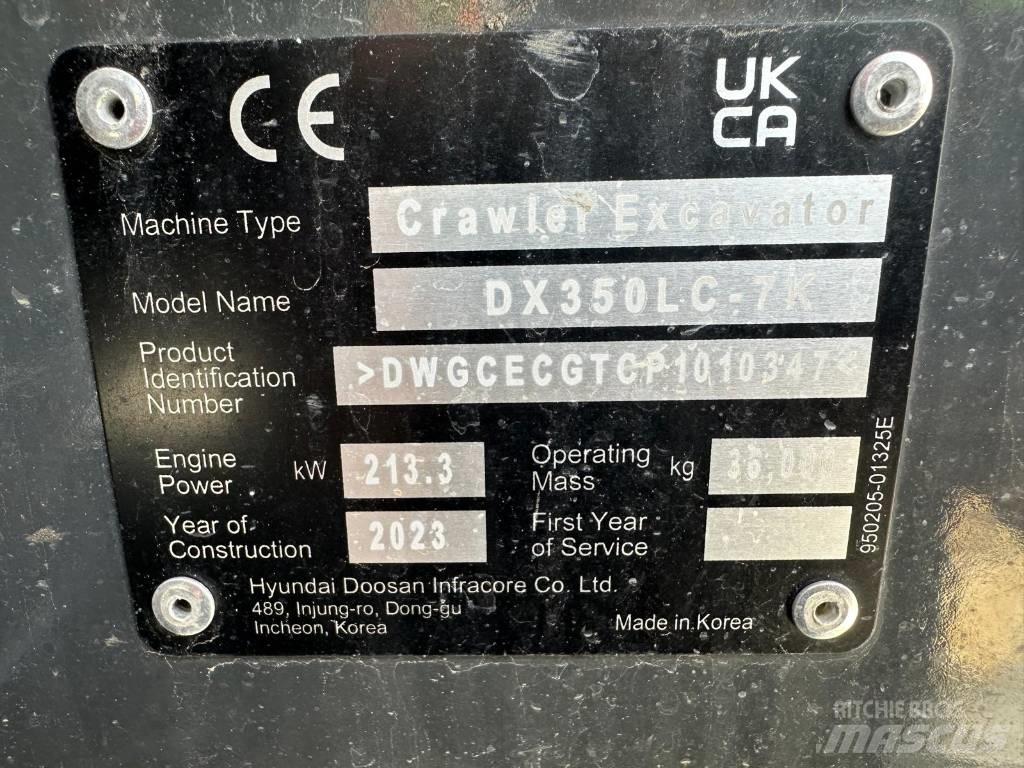 Doosan DX 350 NLC-7 Koparki gąsienicowe