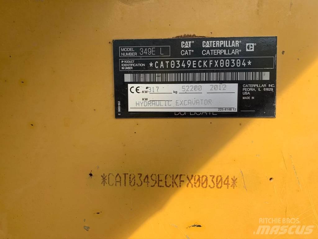 CAT 349 E Koparki gąsienicowe