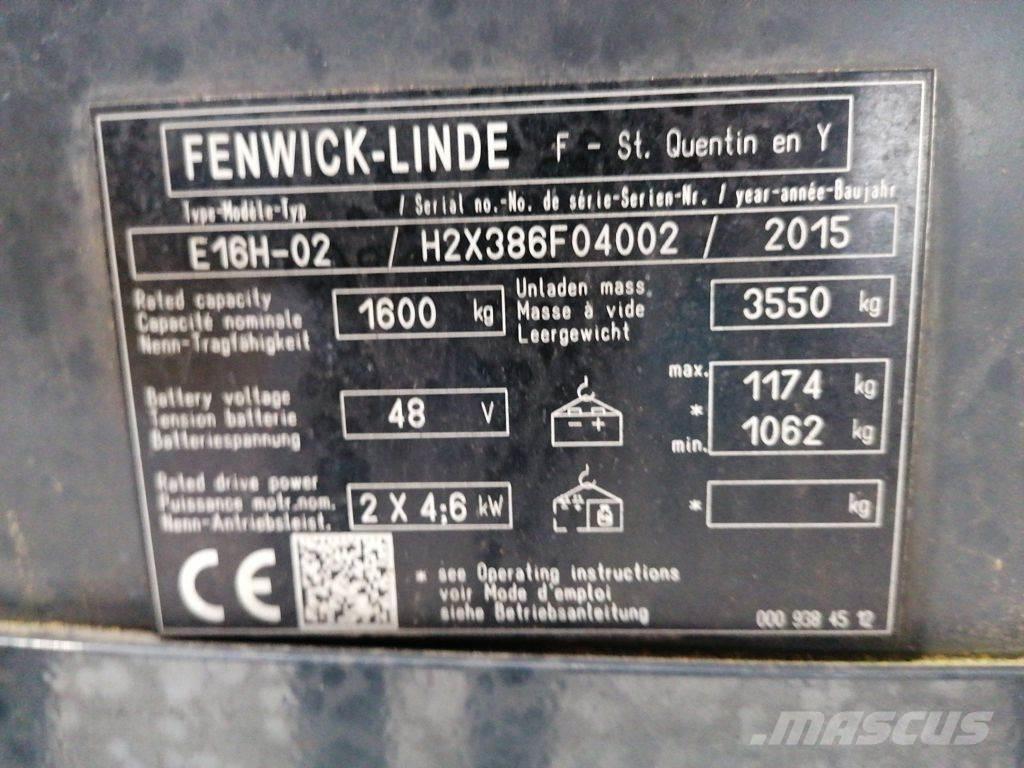 Linde E16H-02 Wózki elektryczne