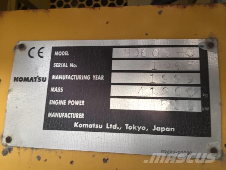 Komatsu HD 605-5 Wozidła sztywnoramowe