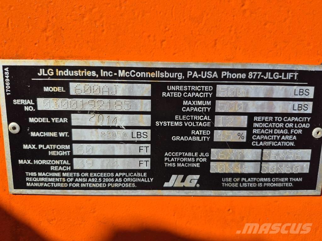 JLG 600 AJ Podnośniki przegubowe