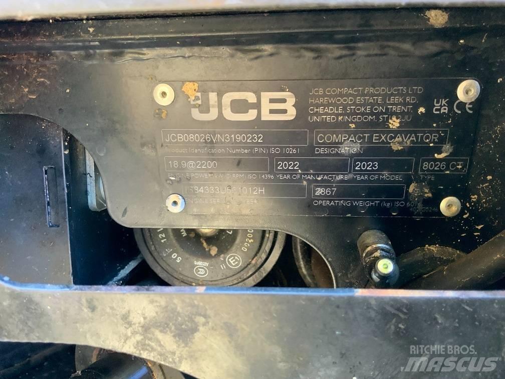 JCB 8026 CTS Minikoparki