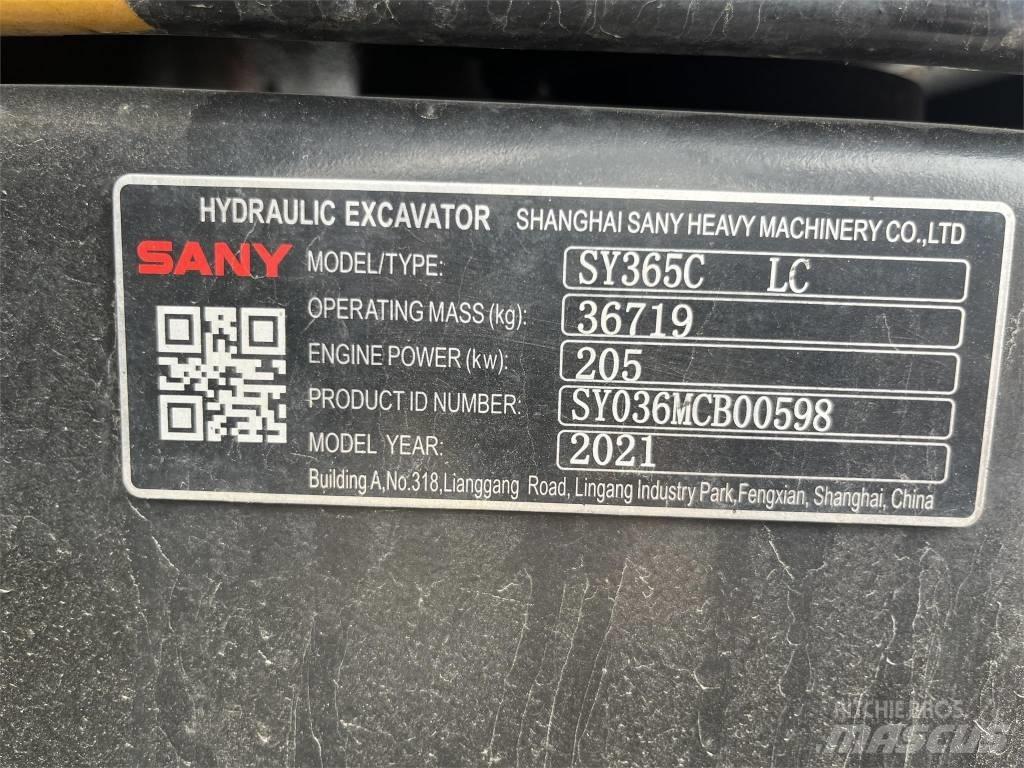 Sany SY365C Koparki gąsienicowe