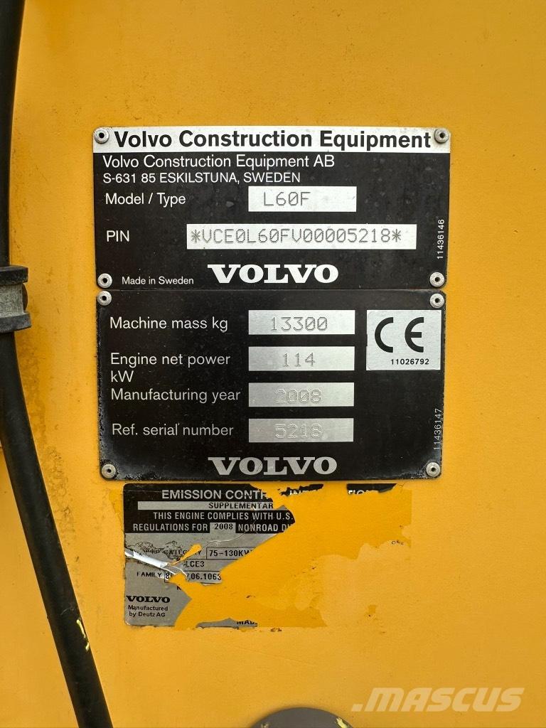 Volvo L60F Ładowarki kołowe