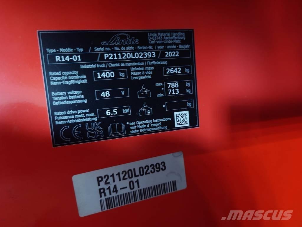 Linde R14/1120 Wózki widłowe wysokiego składowania