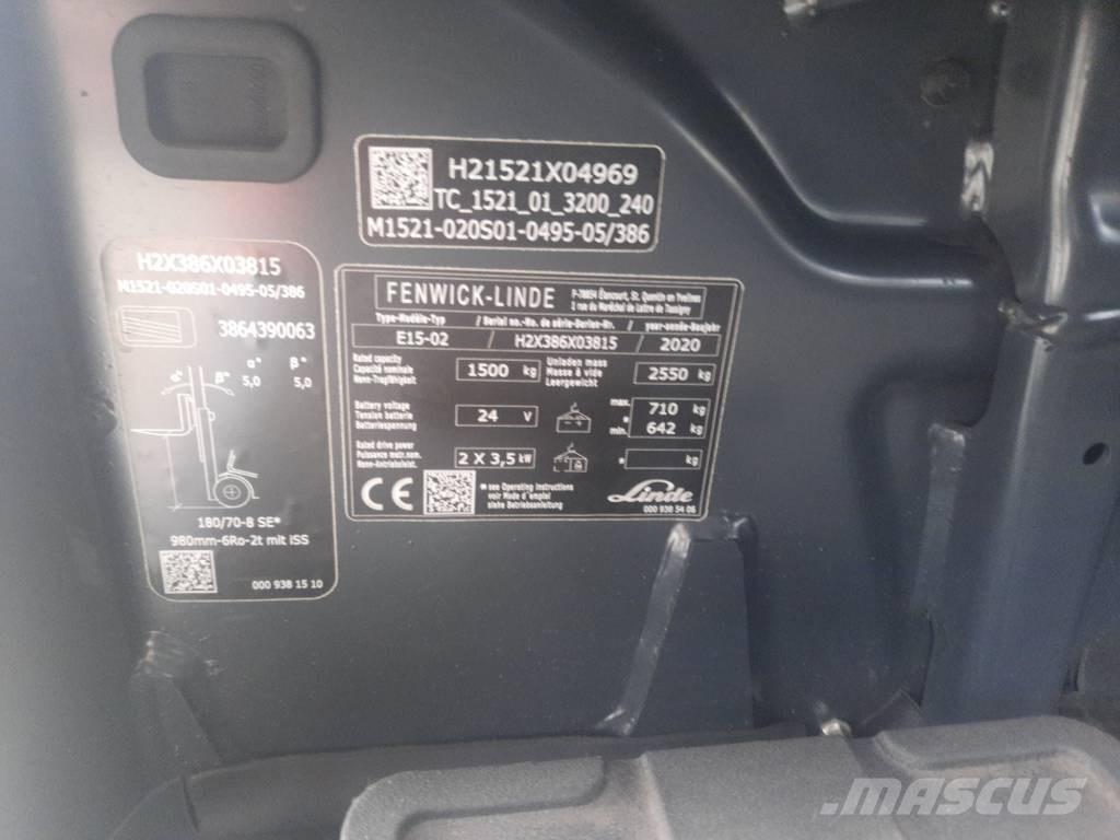 Linde E15-02 Wózki elektryczne
