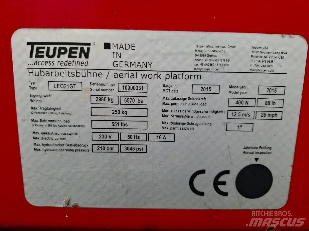 Teupen LEO 21 GT Podnośniki przegubowe