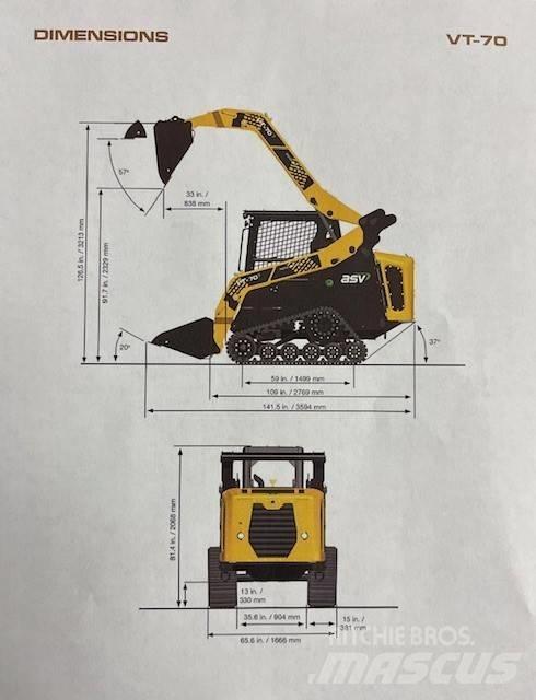 ASV VT 70 Ładowarki burtowe