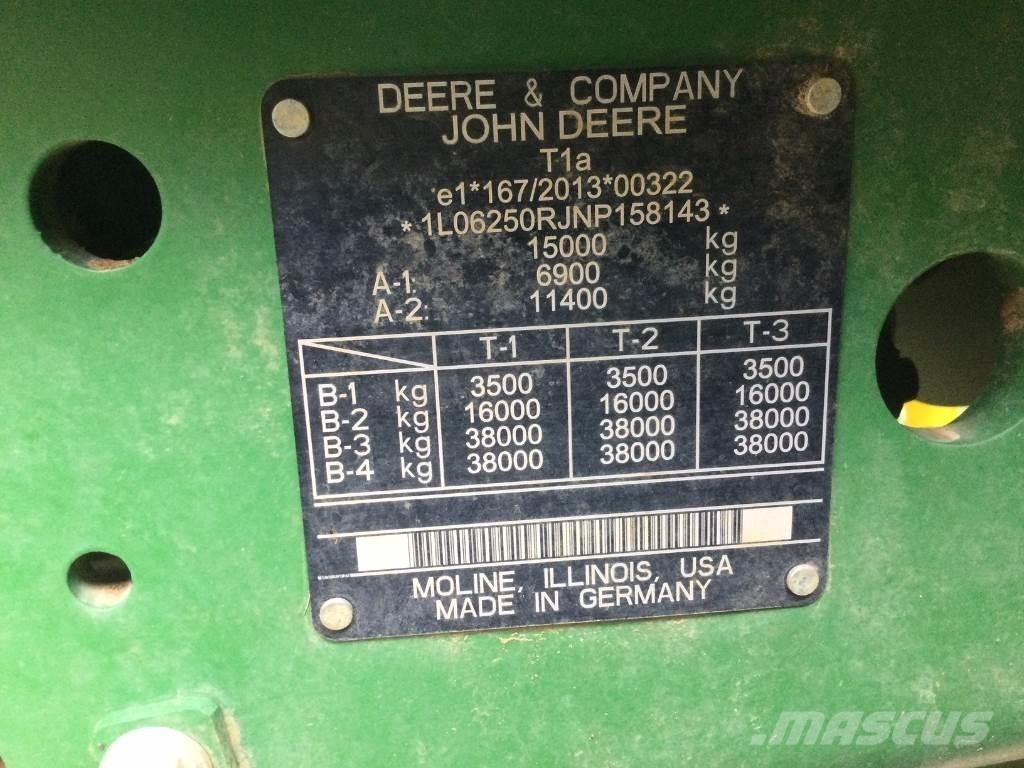 John Deere 6R250 Ciągniki rolnicze