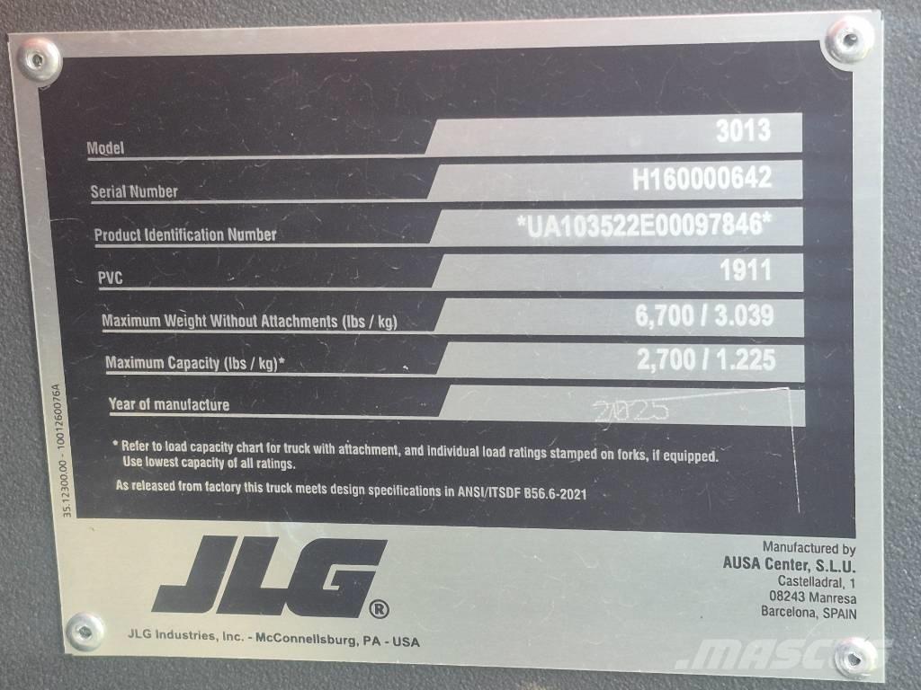 JLG 3013 Ładowarki teleskopowe