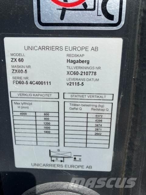UniCarriers DX60-5 Wózki Diesla