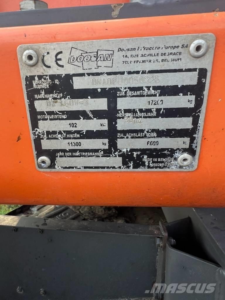 Doosan DX 160 W-3 Koparki kołowe