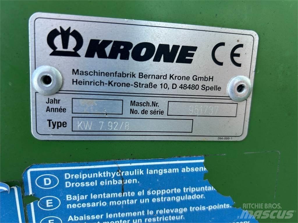 Krone KW 7.92 Zgrabiarki i przetrząsacze